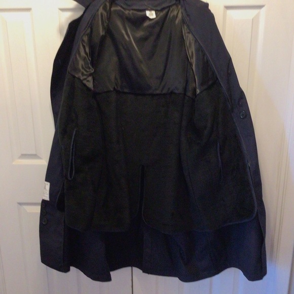 VTG Center Mfg. Co Mens US Military Navy Blue All Weather Trench Coat Size 46R - Picture 9 of 15